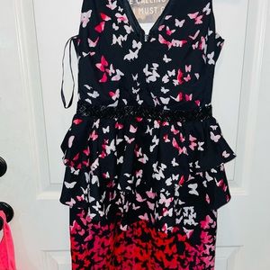 🩷🖤 BeBe Butterfly Dress 🖤🩷